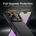 Custodia in TPU spazzolato per iPhone 18 Pro Max - Fibra di Carbonio