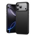 Custodia ibrida in fibra di carbonio per iPhone 18 Pro Max - Compatibile con MagSafe - Nera