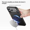Custodia ibrida in fibra di carbonio per iPhone 18 Pro Max - Compatibile con MagSafe - Nera