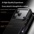 Custodia ibrida in fibra di carbonio per iPhone 18 Pro Max - Compatibile con MagSafe - Nera