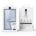 Custodia in pelle a portafoglio con copertura magnetica Dux Ducis Lawa per iPhone 18 Pro Max - Baby Blu