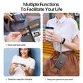 Custodia in pelle a portafoglio con copertura magnetica Dux Ducis Lawa per iPhone 18 Pro Max - Grigia