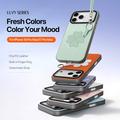 Custodia per iPhone 18 Pro Max Dux Ducis Luvy con anello per le dita e cinturino per la mano - Verde / Trifoglio