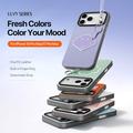 Custodia iPhone 18 Pro Max Dux Ducis Luvy con anello per le dita e cinturino per la mano - Viola / Conchiglia