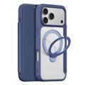 Custodia magnetica flip Dux Ducis Skin X Pro per iPhone 18 Pro Max - Blu