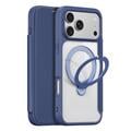 Custodia magnetica flip Dux Ducis Skin X Pro per iPhone 18 Pro Max - Blu