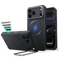 Custodia ibrida MagSafe iPhone 18 Pro Max/17 Pro Max ESR Cyber Tough Kickstand - Nera