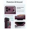 Custodia ibrida MagSafe iPhone 18 Pro Max/17 Pro Max ESR Cyber Tough Kickstand - Borgogna intenso