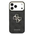 Custodia per iPhone 18 Pro Max Guess 4G Metal Logo Gold Frame
