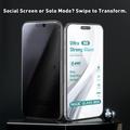 iPhone 18 Pro Max HD Protezione dello schermo in vetro temperato con strumento di rimozione automatica della polvere - 9H