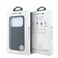Custodia MagSafe Lacoste in PVC Petit Pique semi-avvolgente con effetto goffrato per iPhone 18 Pro Max
