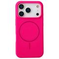 Custodia in silicone liquido per iPhone 18 Pro Max - Compatibile con MagSafe - Rosa shocking