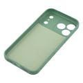 Custodia in silicone liquido per iPhone 18 Pro Max con anello di fissaggio e cinturino da polso - Colore menta