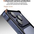 Paraurti in metallo per iPhone 18 Pro Max con bordi rialzati - Nero