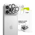 Protezione dell'obiettivo della fotocamera con copertura completa iPhone 18 Pro Max Ringke - 2 pz. - Nero / trasparente