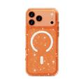 Custodia Ibrida Serie Stylish Glitter per iPhone 18 Pro Max - Compatibile con MagSafe - Arancione