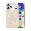 Custodia Ibrida Serie Stylish Glitter per iPhone 18 Pro Max - Compatibile con MagSafe - Color Oro