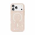 Custodia Ibrida Serie Stylish Glitter per iPhone 18 Pro Max - Compatibile con MagSafe - Color Oro