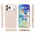 Custodia Ibrida Serie Stylish Glitter per iPhone 18 Pro Max - Compatibile con MagSafe - Color Oro