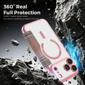 Custodia a libro magnetica elegante per iPhone 18 Pro Max con scomparti per carte RFID - Rosa