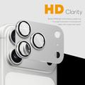 iPhone 18 Pro Northjo Protezione completa in metallo opaco e vetro temperato Protezione della lente della fotocamera - Argento