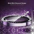 Set di protezioni per la fotocamera con strass per iPhone 18 Pro/18 Pro Max Northjo - Nero