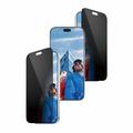 Proteggi schermo privacy iPhone 18 Pro PanzerGlass Ultra-Wide Fit EasyAligner 2-Way - 9H - Bordo nero