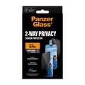 Proteggi schermo privacy iPhone 18 Pro PanzerGlass Ultra-Wide Fit EasyAligner 2-Way - 9H - Bordo nero