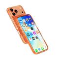 Custodia Ibrida Serie Stylish Glitter per iPhone 18 Pro - Compatibile con MagSafe - Arancione