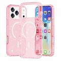 Custodia Ibrida Serie Stylish Glitter per iPhone 18 Pro - Compatibile con MagSafe
