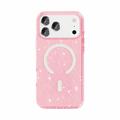 Custodia Ibrida Serie Stylish Glitter per iPhone 18 Pro - Compatibile con MagSafe - Rosa
