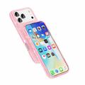 Custodia Ibrida Serie Stylish Glitter per iPhone 18 Pro - Compatibile con MagSafe - Rosa