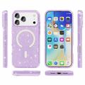 Custodia Ibrida Serie Stylish Glitter per iPhone 18 Pro - Compatibile con MagSafe - Viola