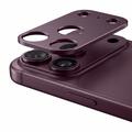 Protezione fotocamera in alluminio iPhone 18 Pro Tech-Protect Camalloy Fit+ - Borgogna