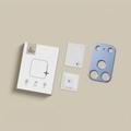 Protezione fotocamera in alluminio iPhone 18 Pro Tech-Protect Camalloy Fit+ - Azzurro