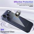 Proteggi Cover Posteriore per iPhone 18 Pro - 9H - 2 Pezzi. - Trasparente