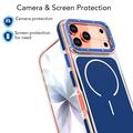Custodia ibrida bicolore per iPhone 18 Pro - Compatibile con MagSafe - Blu