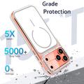 Custodia ibrida bicolore per iPhone 18 Pro - Compatibile con MagSafe - Bianca