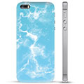 Custodia Ibrida per iPhone 5/5S/SE  - Marmo Blu