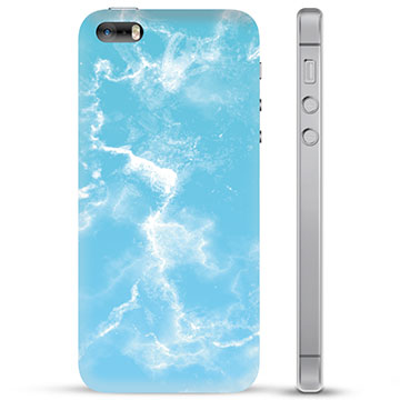 Custodia Ibrida per iPhone 5/5S/SE  - Marmo Blu
