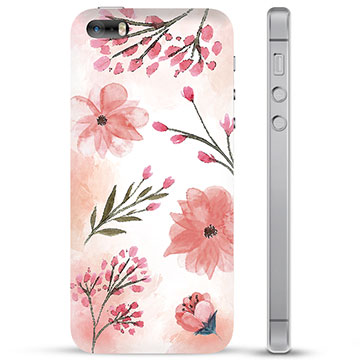 Custodia Ibrida per iPhone 5/5S/SE  - Fiori Rosa