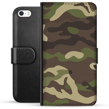 Custodia Portafoglio per iPhone 5/5S/SE - Camouflage