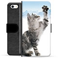 Custodia Portafoglio per iPhone 5/5S/SE  - Gatto