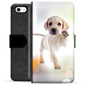 Custodia Portafoglio per iPhone 5/5S/SE  - Cane