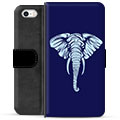 Custodia Portafoglio per iPhone 5/5S/SE - Elefante