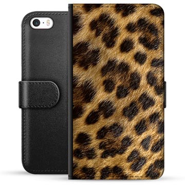 Custodia Portafoglio per iPhone 5/5S/SE - Leopardo
