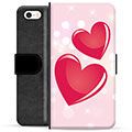 Custodia Portafoglio per iPhone 5/5S/SE  - Amore