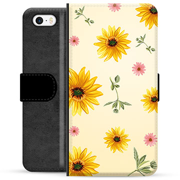 Custodia Portafoglio per iPhone 5/5S/SE  - Girasole