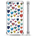 Custodia ibrida per iPhone 6 / 6S - Cuori