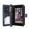 iPhone 6/7/8/SE (2020)/SE (2022) Flip Cover con cinturino, portafoglio e portacarte - Blu